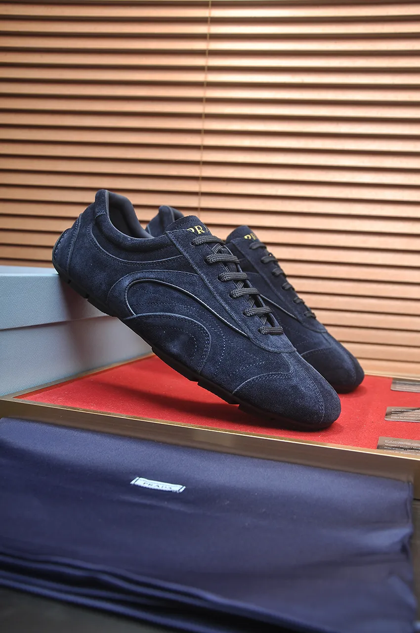 Men's shoes 💰560💶【PRADA】Prada casual shoes for couples, originally developed 1:1, made of high-mercerized cowhide with imported cowhide, silk sheepskin lining, rubber outsole, comfortable and soft on the feet, size for women: 35 to 40. Male 38 to 48💰🔥🔥🔥🔥🔥